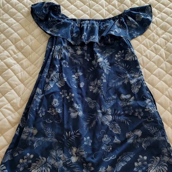 Tommy Bahama + Disney Blue Floral Dress - Picture 5 of 6